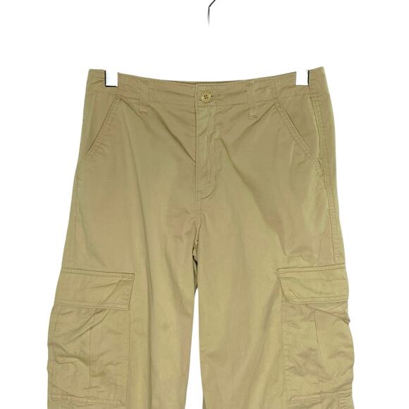 Levis 27 Womens Safari Tan '94 Baggy Cargo Pants Flare Skater Y2K - Picture 5 of 13